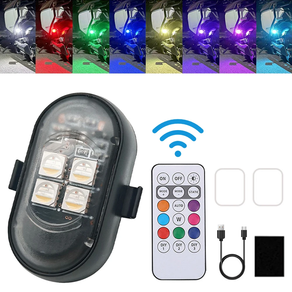 1-8PCS USB Rechargeable Waterp - Drone Strobe Light recension och pris