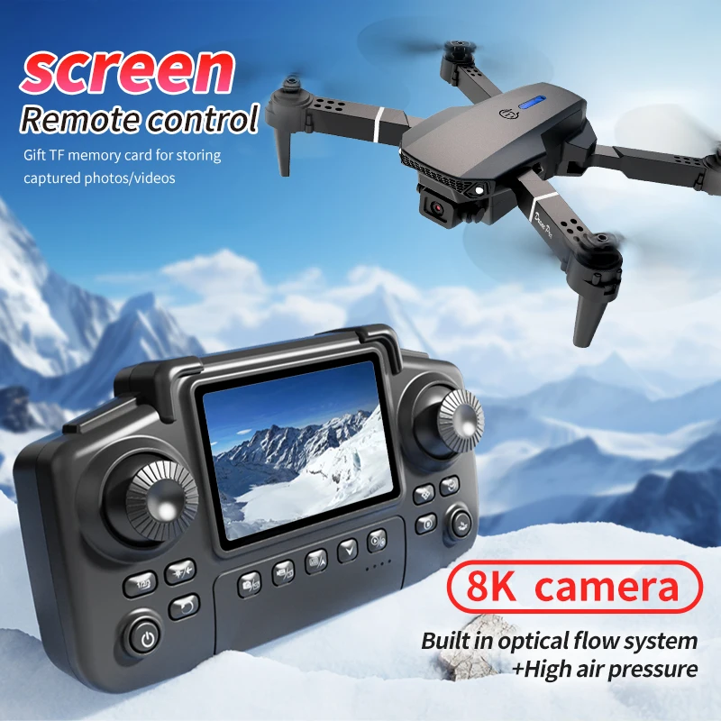 Professional E88 PRO Drone wit - Drone Controller Screen recension och pris
