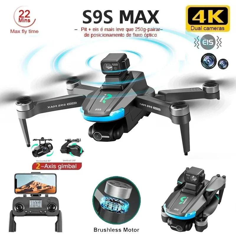 NEW S9S MAX MINI Drone 4K 2-Ax - Drone Controller Screen recension och pris