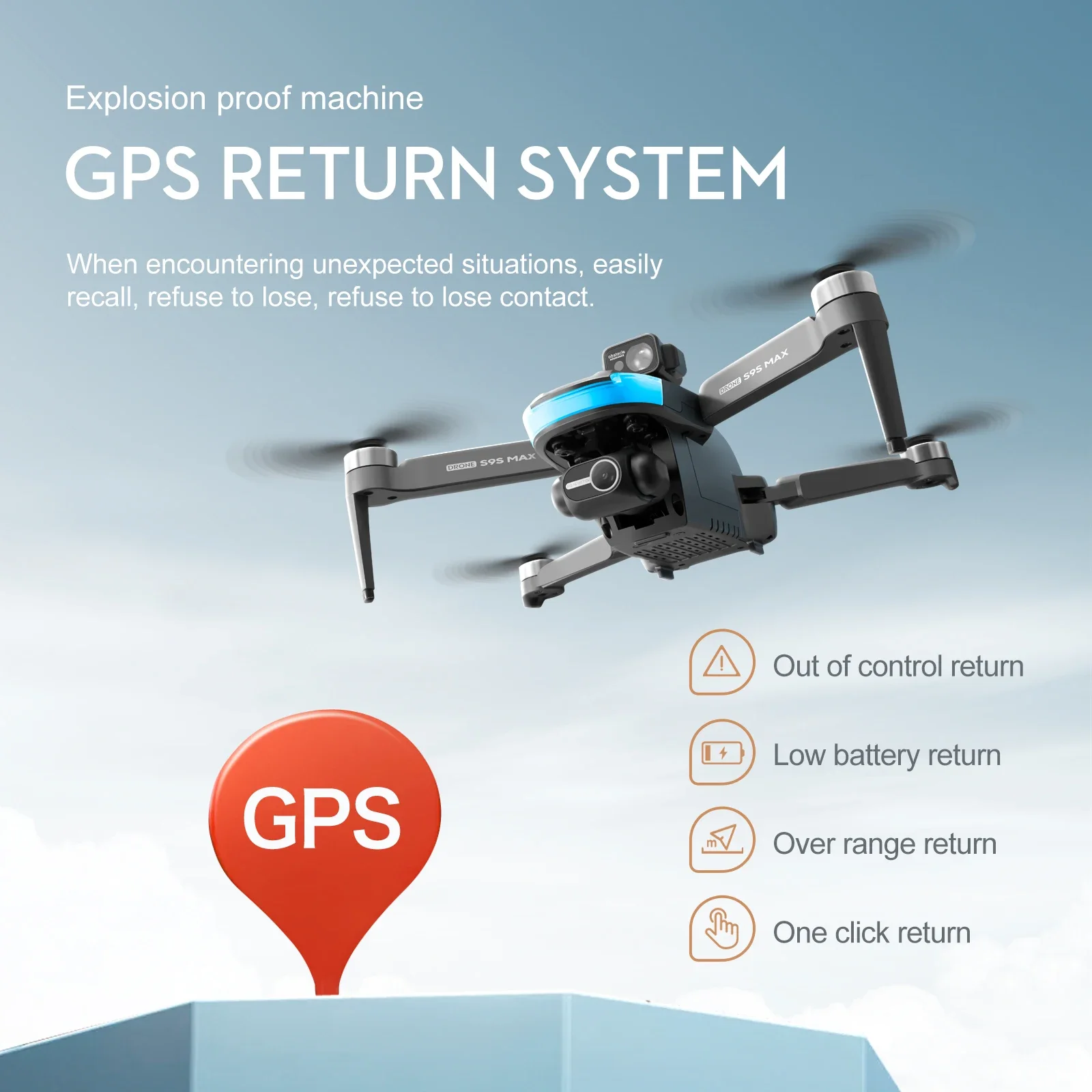NEW S9S MAX MINI Drone 4K 2-Ax - Drone Controller Screen recension och pris