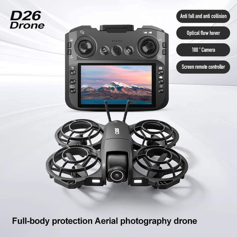D26 Drone 4K Aerial HD 180° Ca - Drone Controller Screen recension och pris